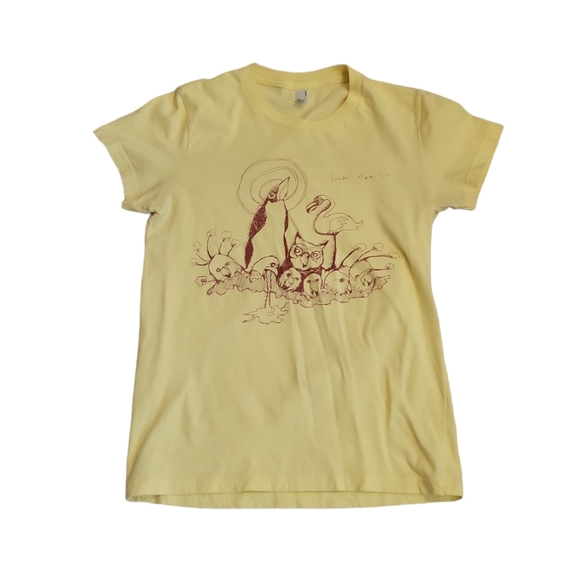 American Apparel Other - American Apparel Kids yellow bird graphic T shirt Look Mexico size L